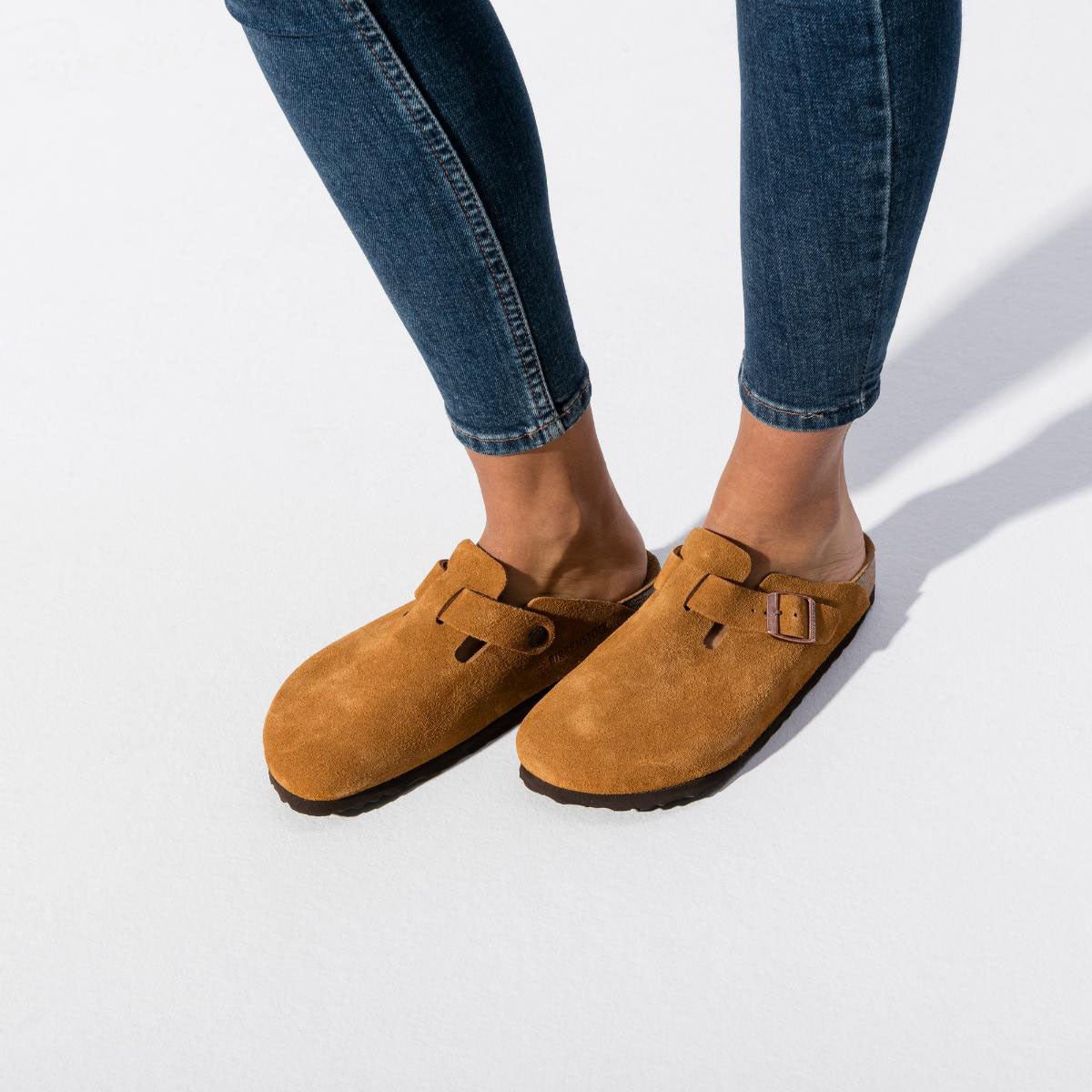 BIRKENSTOCK Boston Soft Footbed Suede Mink - Image 0