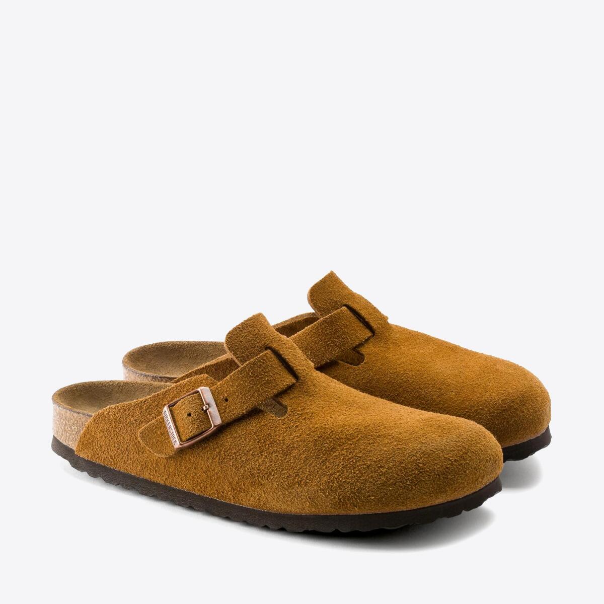 BIRKENSTOCK Boston Soft Footbed Suede Mink - Image 0