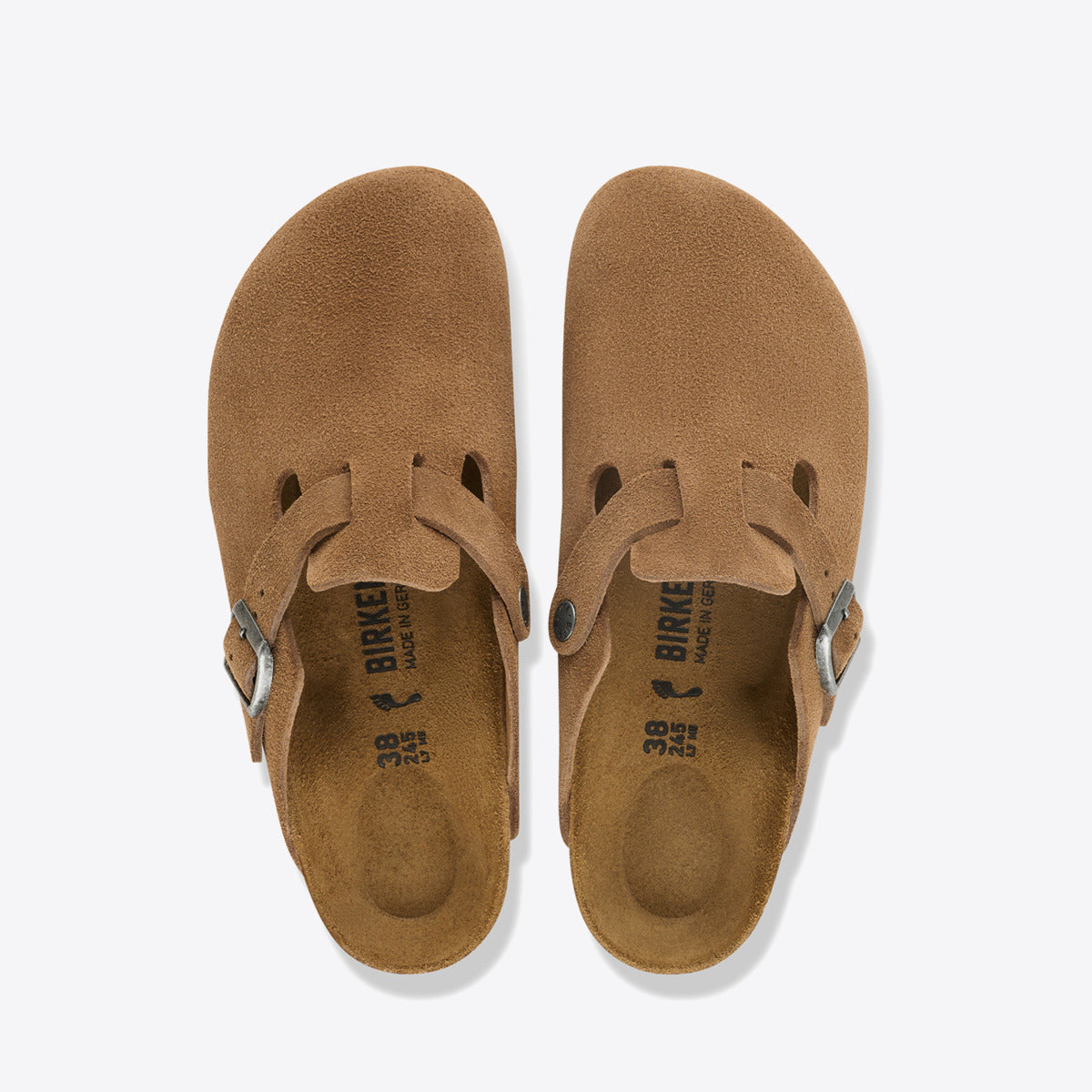 BIRKENSTOCK Boston Suede Dark Tea - Image 0