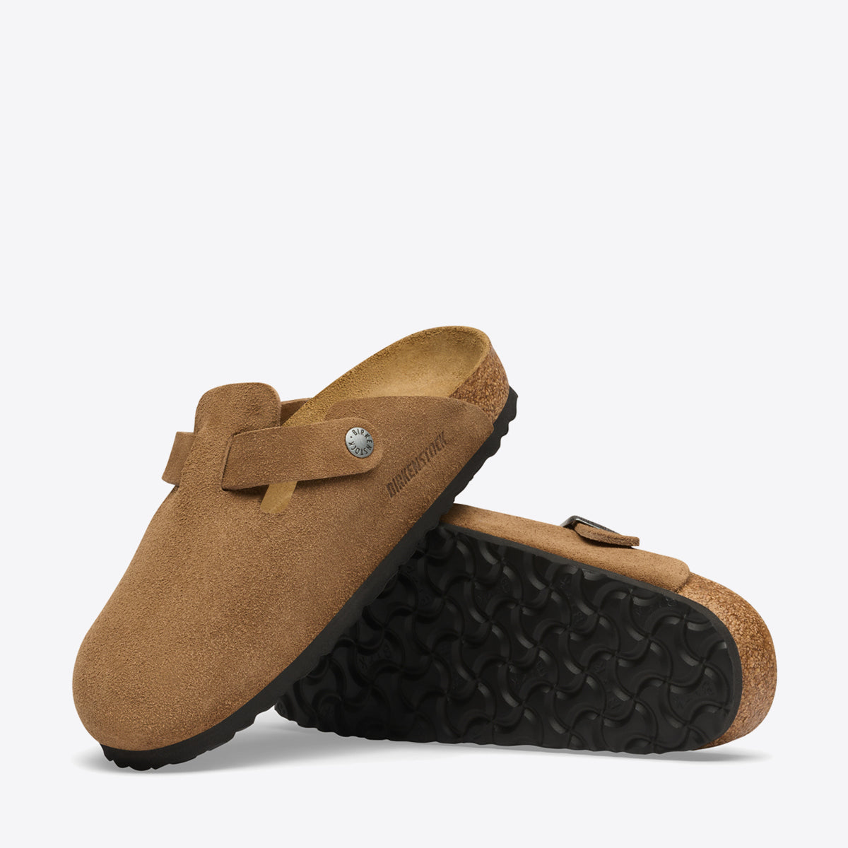 BIRKENSTOCK Boston Suede Dark Tea - Image 0
