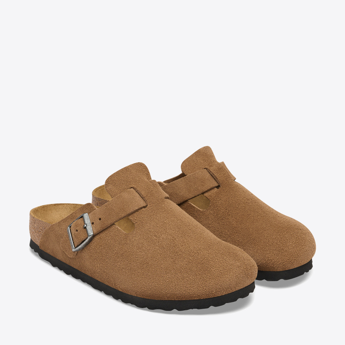 BIRKENSTOCK Boston Suede Dark Tea - Image 0