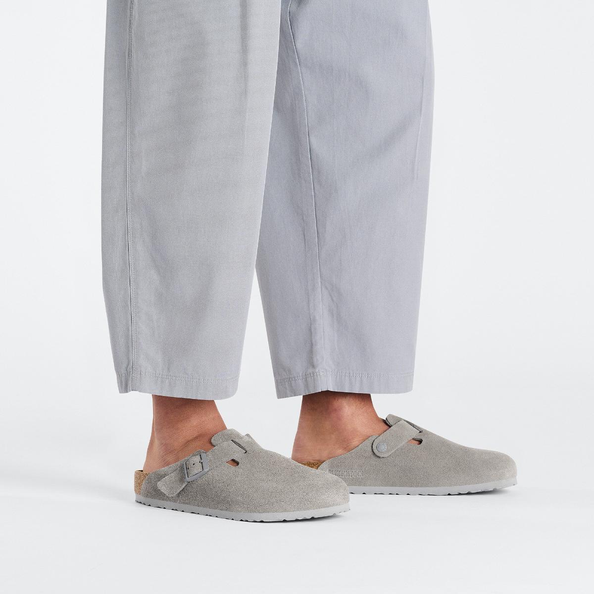 Buy BIRKENSTOCK Boston Suede - Stone Coin | Online | Pat Menzies