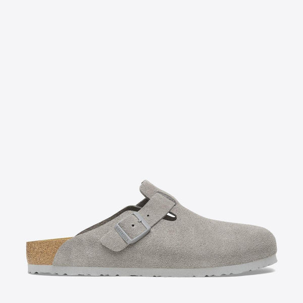 Buy BIRKENSTOCK Boston Suede - Stone Coin | Online | Pat Menzies display picture 1