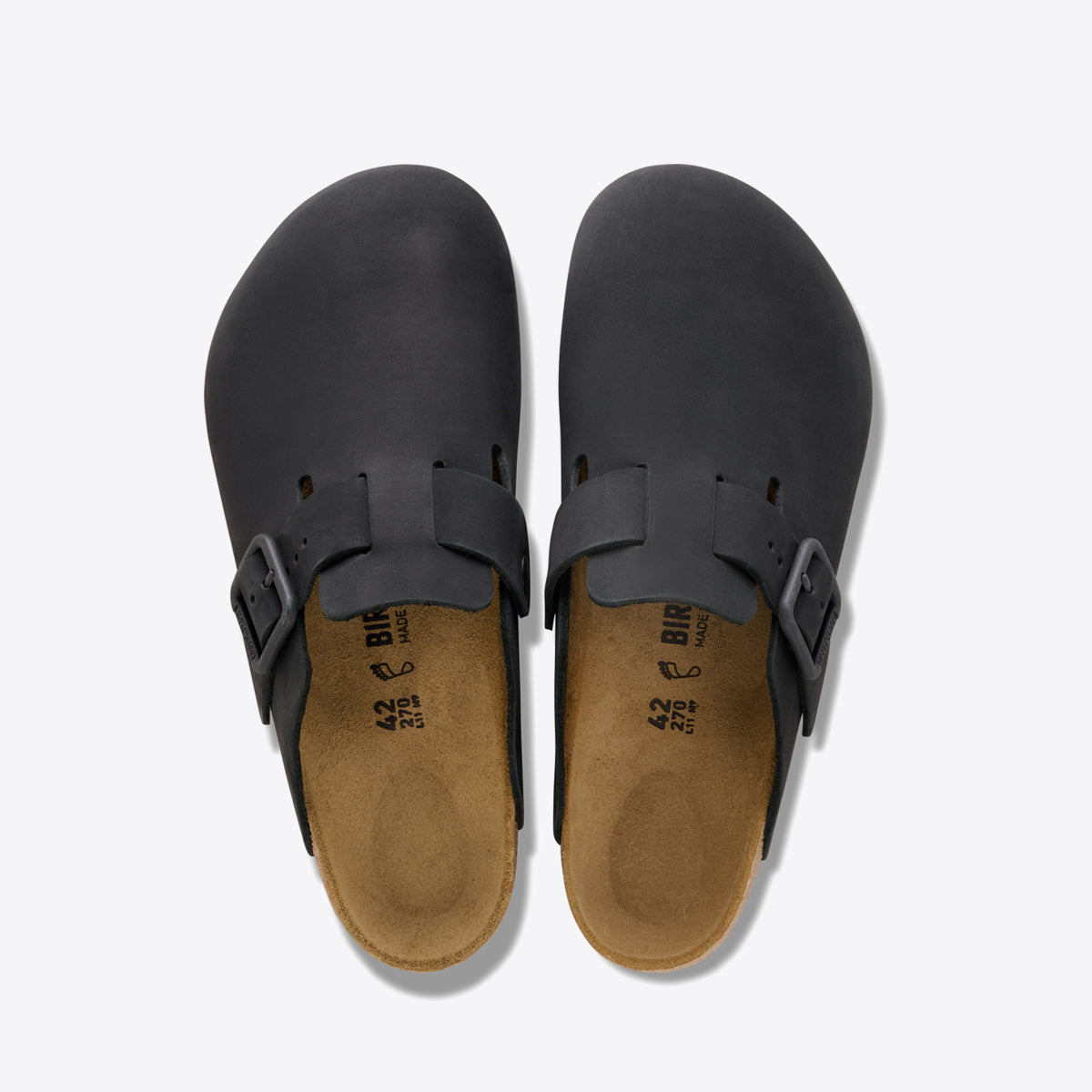 BIRKENSTOCK Boston Wire Buckle Nubuck Black - Image 8