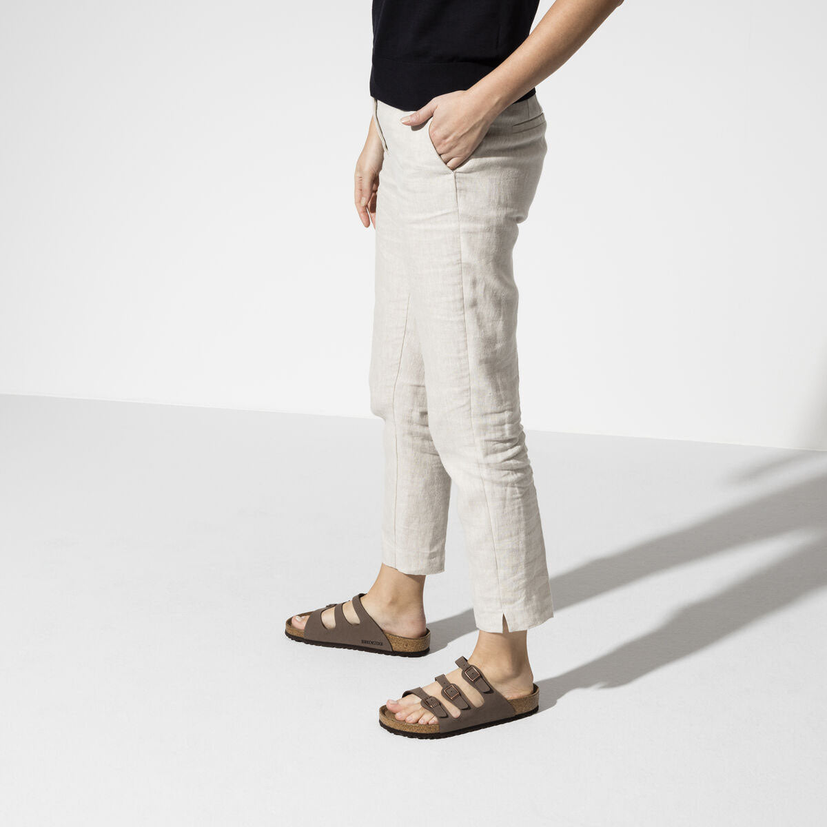 BIRKENSTOCK Florida Soft Footbed Birkibuc Mocca - Image 3