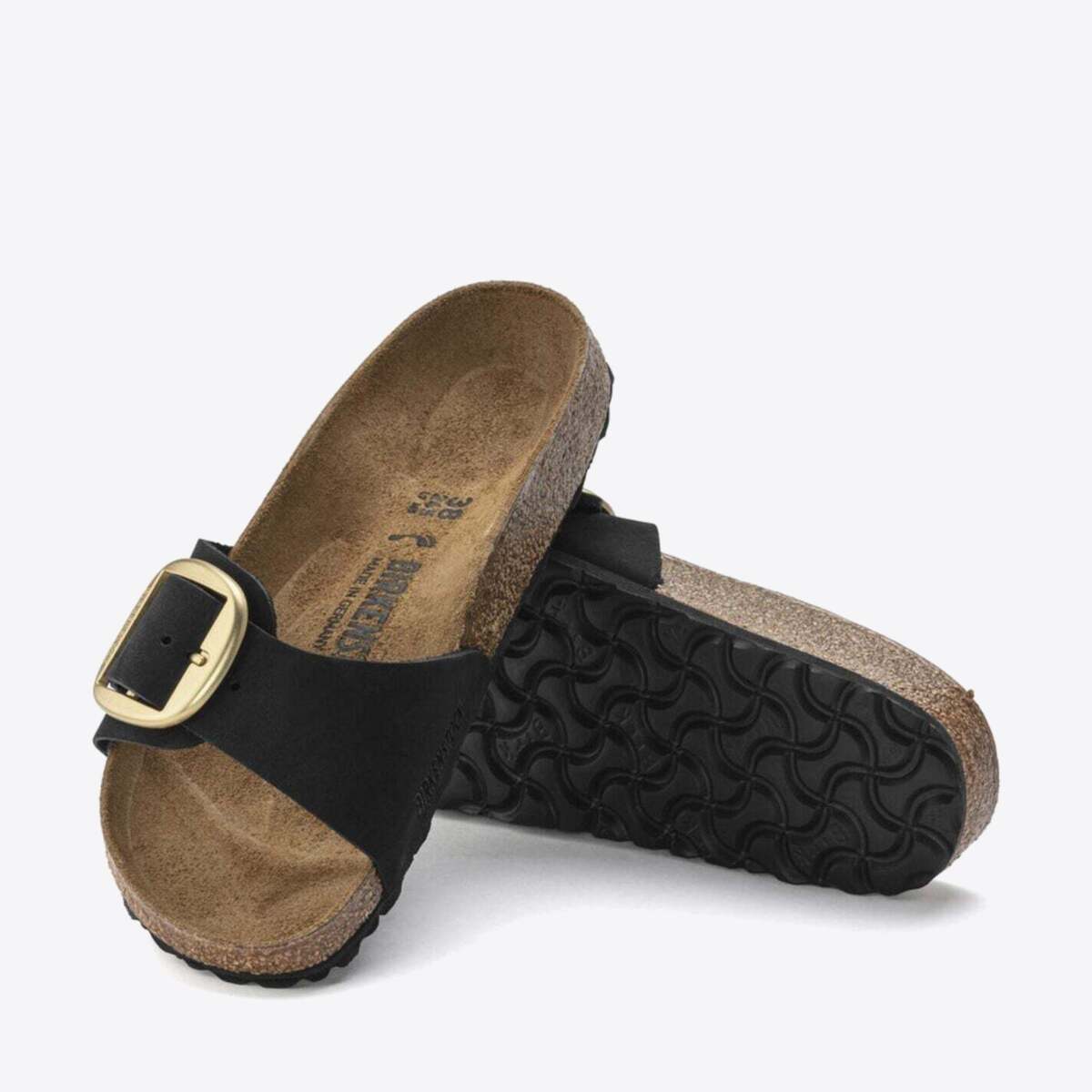 BIRKENSTOCK Madrid Big Buckle Nubuck Black - Image 6