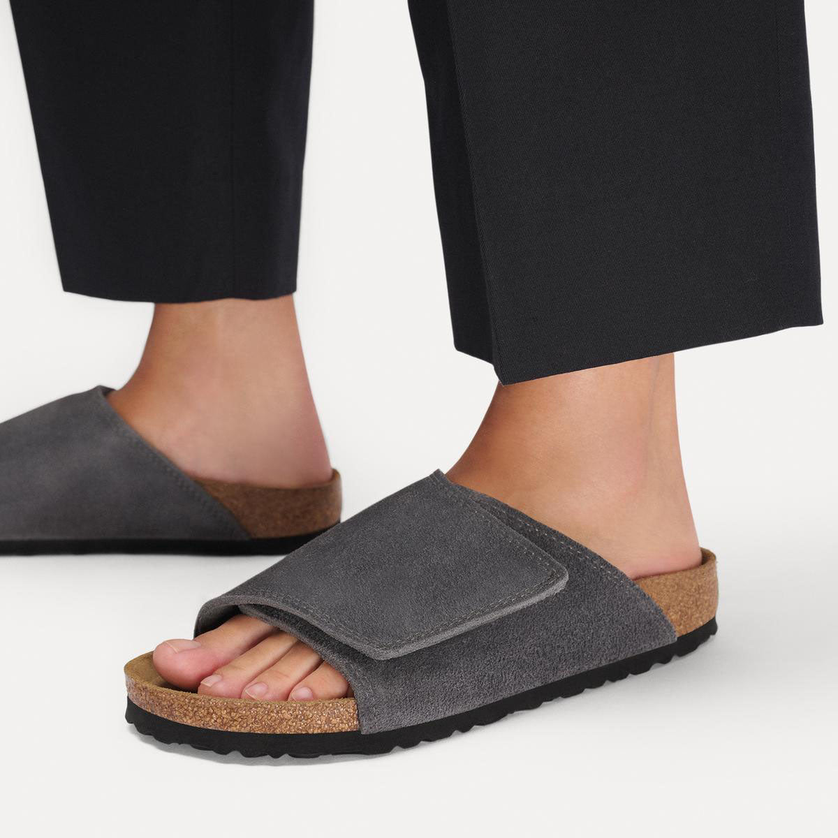 BIRKENSTOCK Solana Suede Charcoal - Image 0