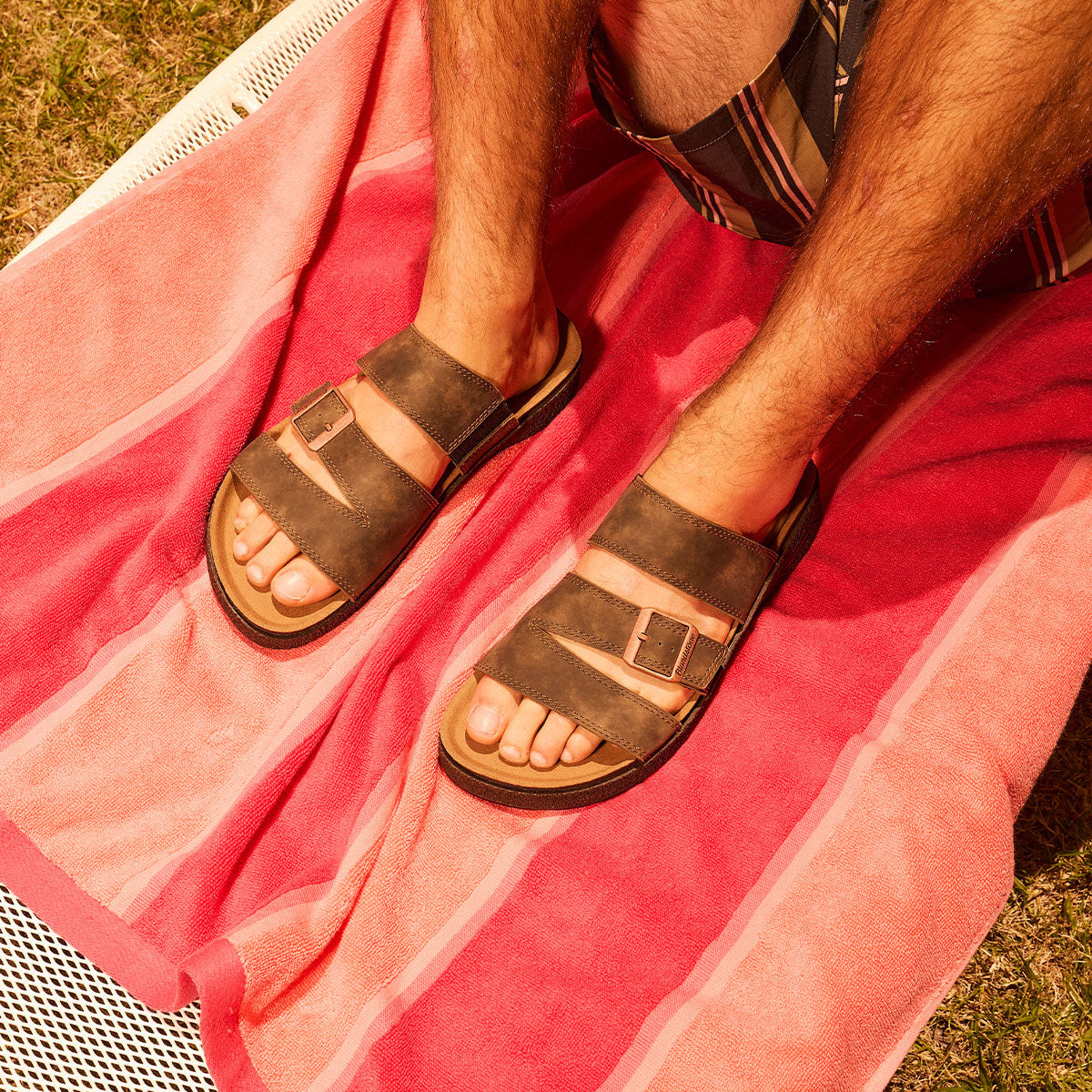 BLUNDSTONE Aerocork Sandal Slide Rustic Brown - Image 0