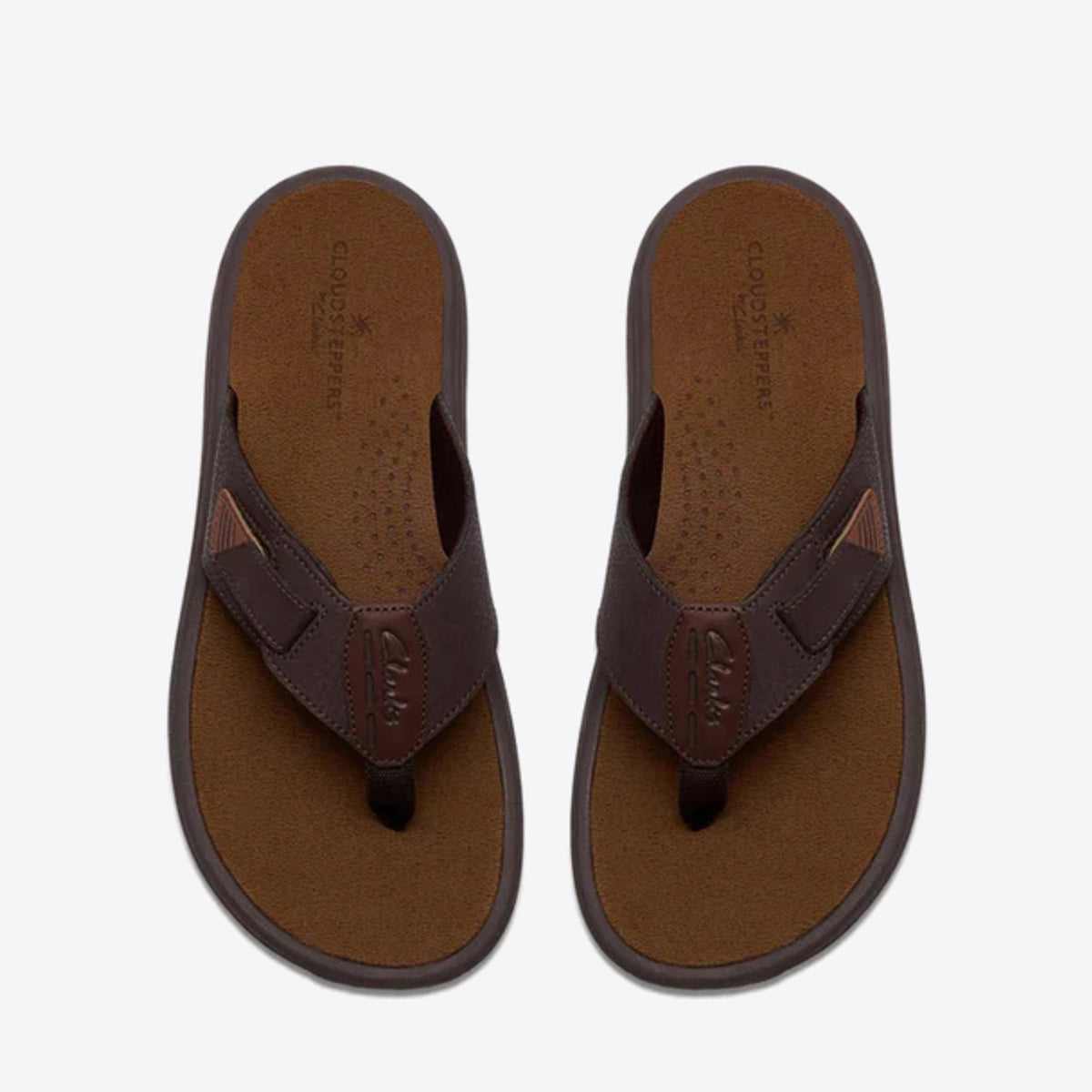 CLARKS Mens Brinkley Jandal Brown - Image 0