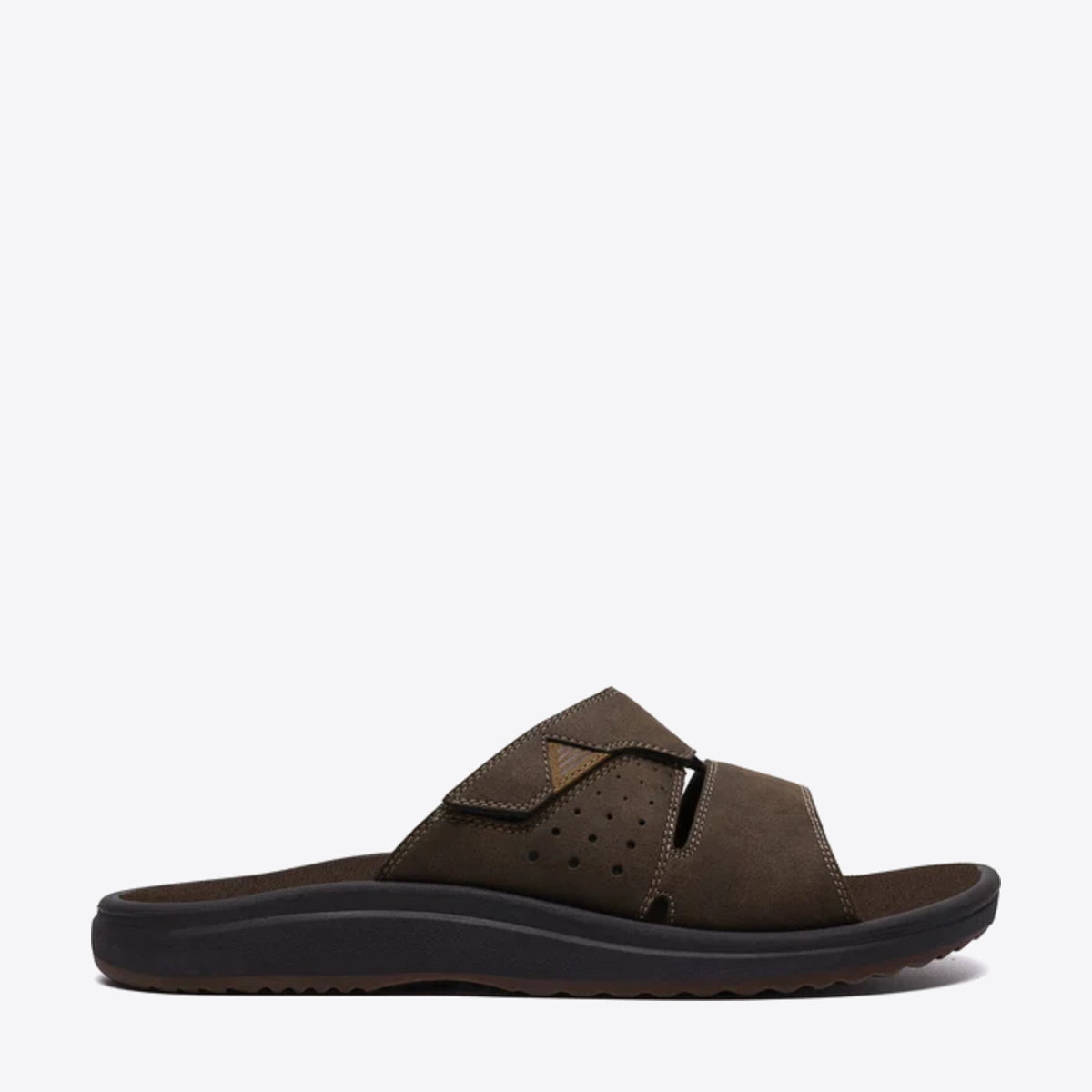 CLARKS Mens Brinkley Slide Dark Brown - Image 0