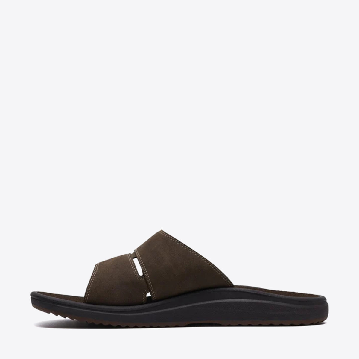 CLARKS Mens Brinkley Slide Dark Brown - Image 0