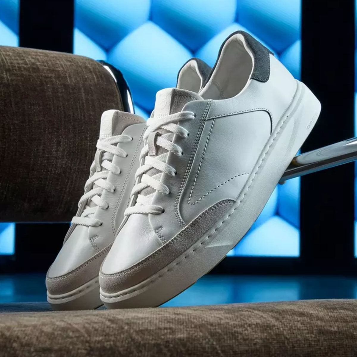 Buy CLARKS Mens Code C Tie - White Leather | Online | Pat Menzies