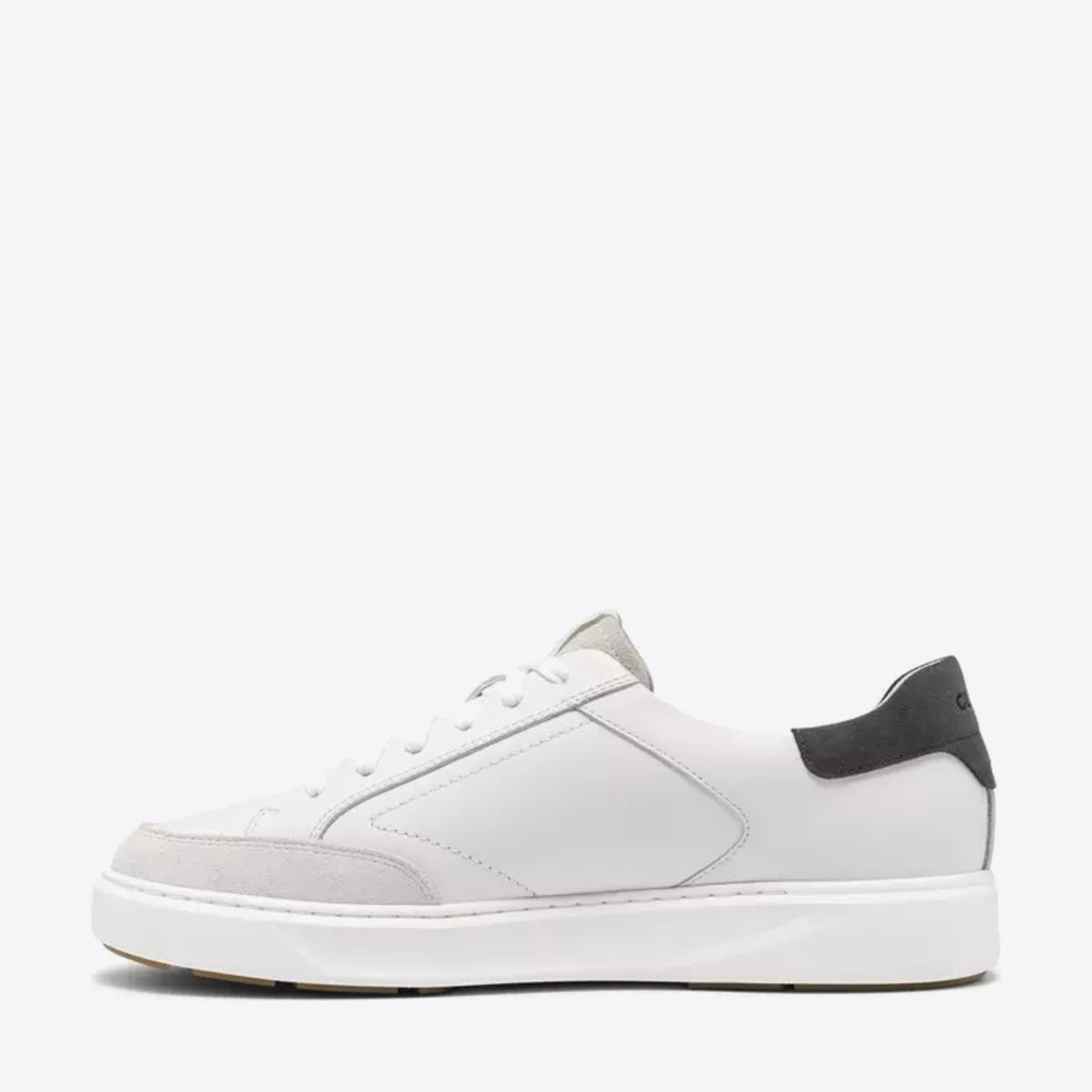 CLARKS Mens Code C Tie White Leather - Image 0