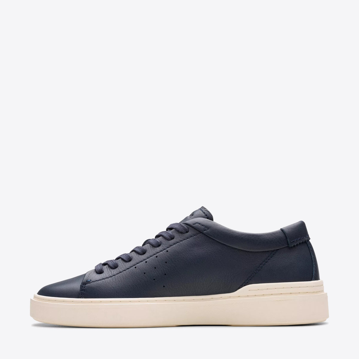 CLARKS Mens Craft Swift Navy Leather - Image 2