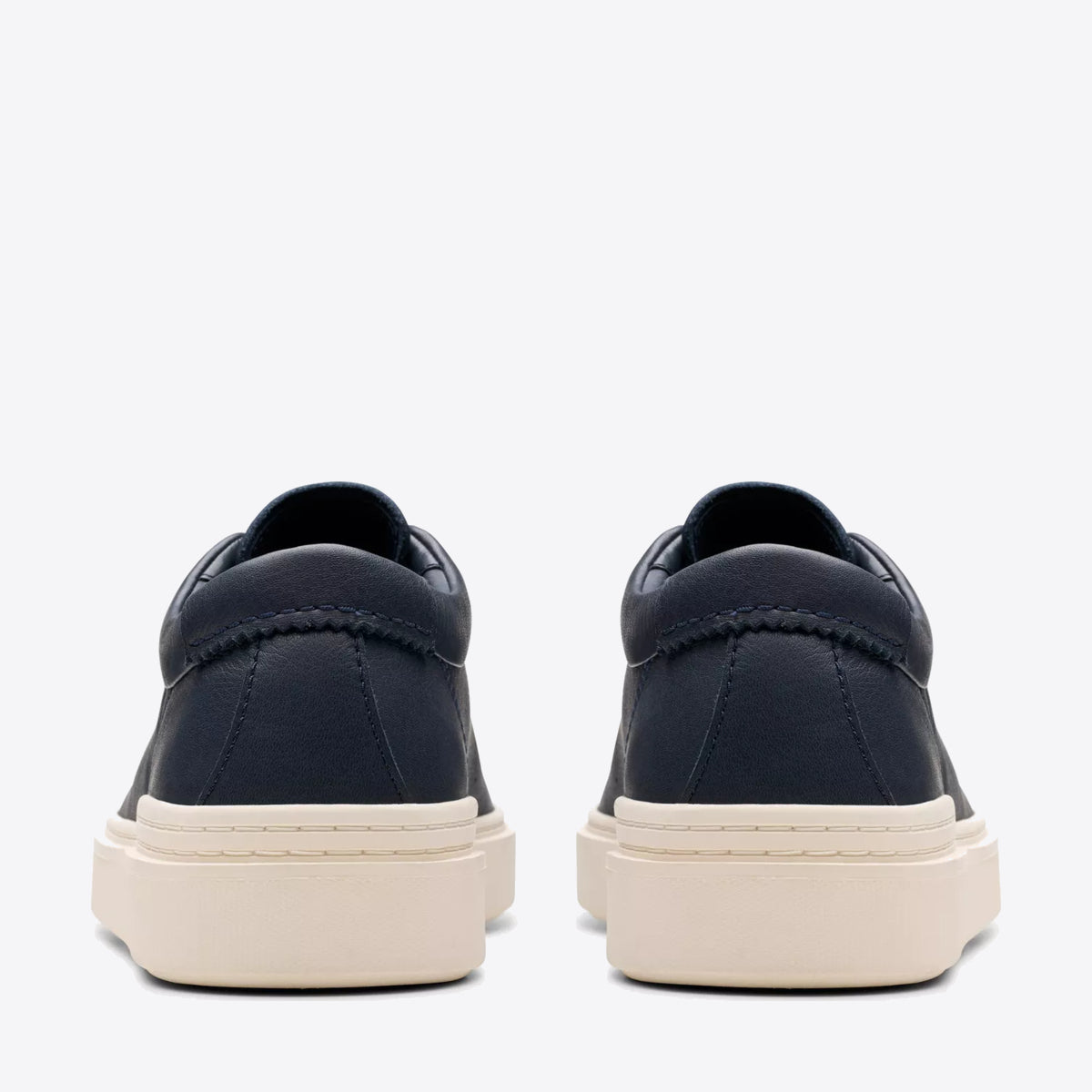 CLARKS Mens Craft Swift Navy Leather - Image 5