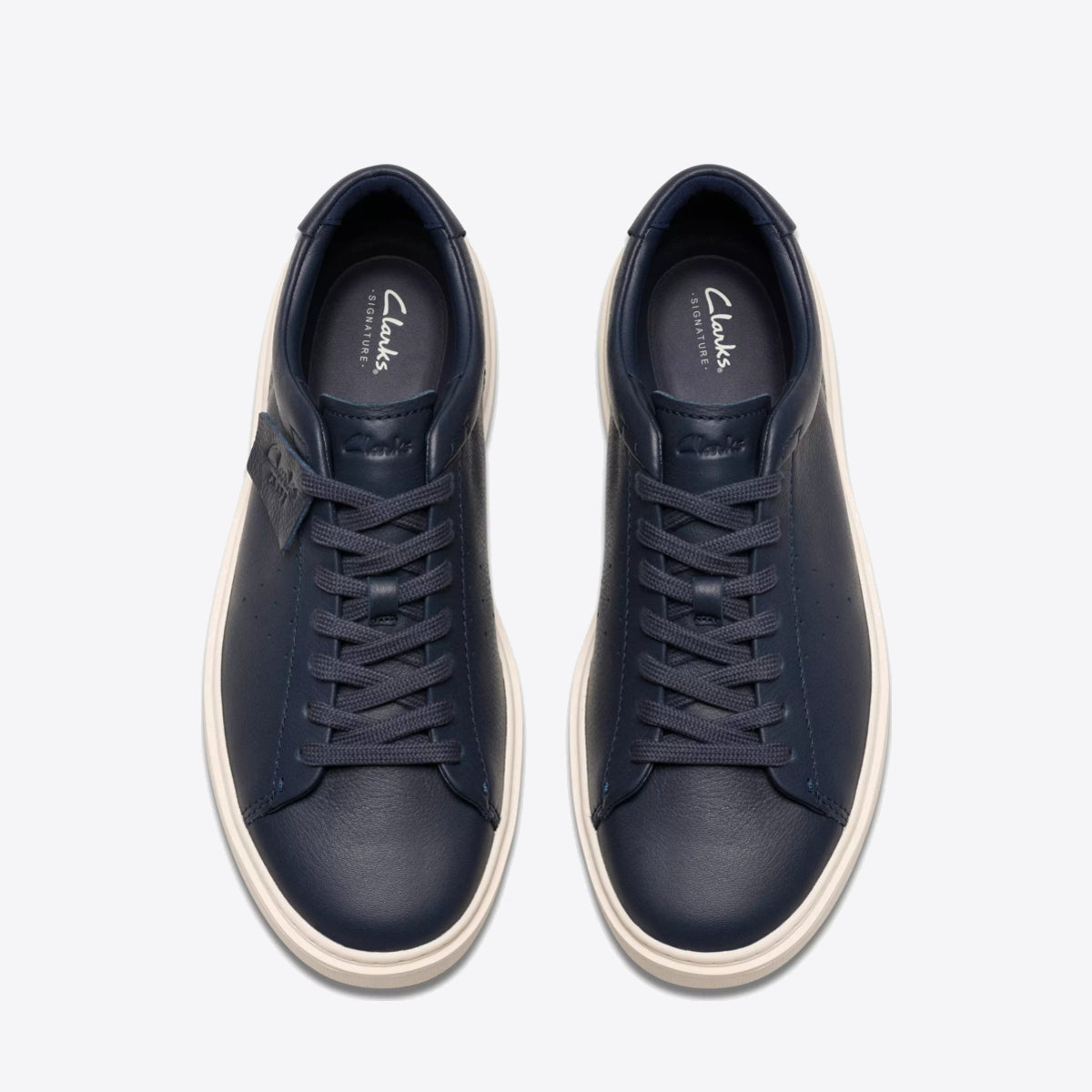 CLARKS Mens Craft Swift Navy Leather - Image 6