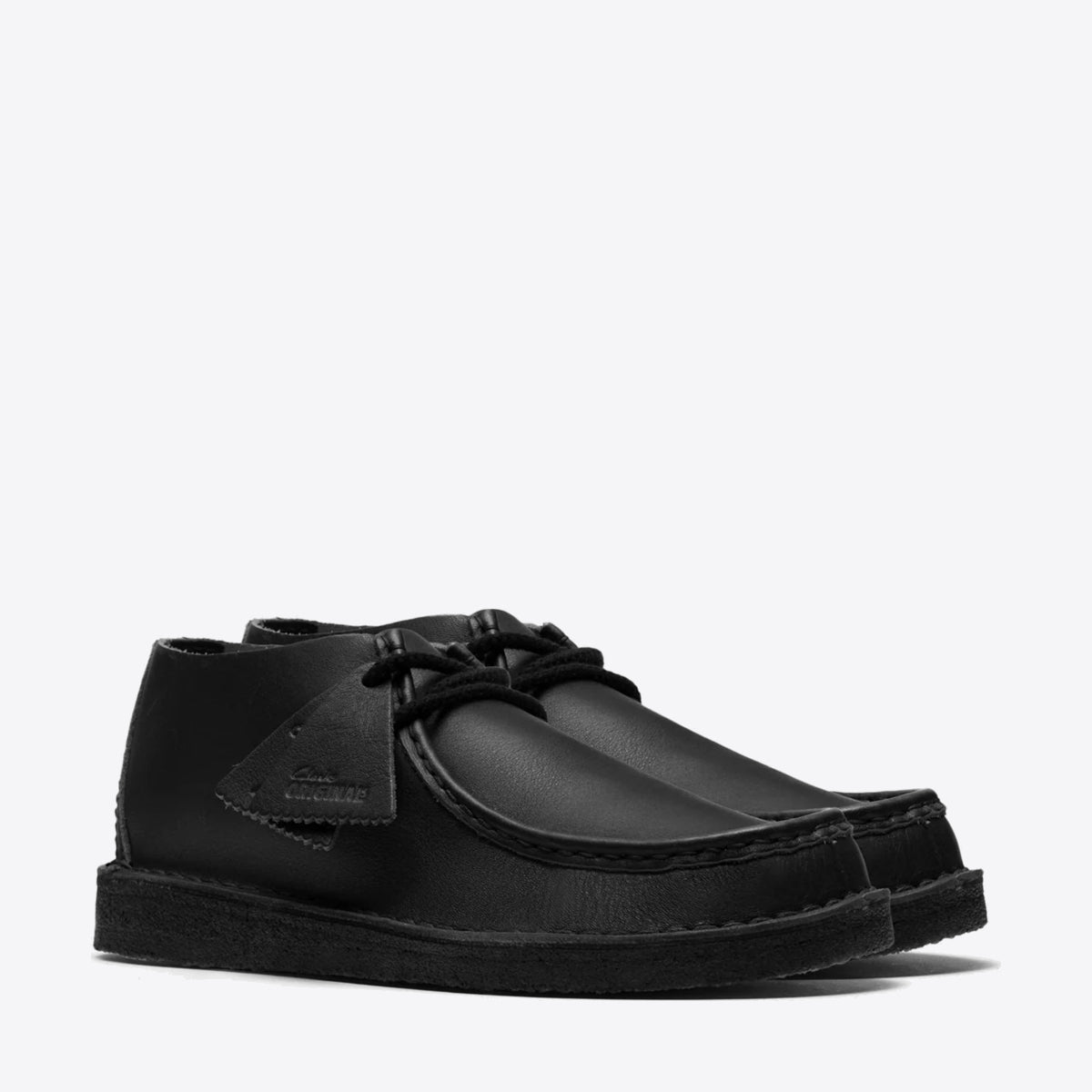 CLARKS Mens Desert Nomad Black/Black Leather - Image 2