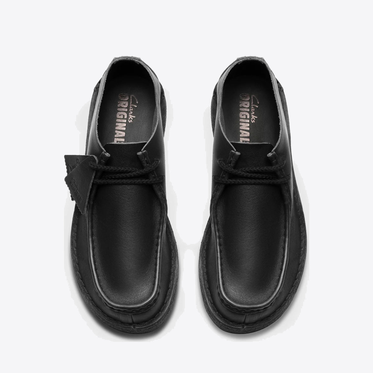 CLARKS Mens Desert Nomad Black/Black Leather - Image 5