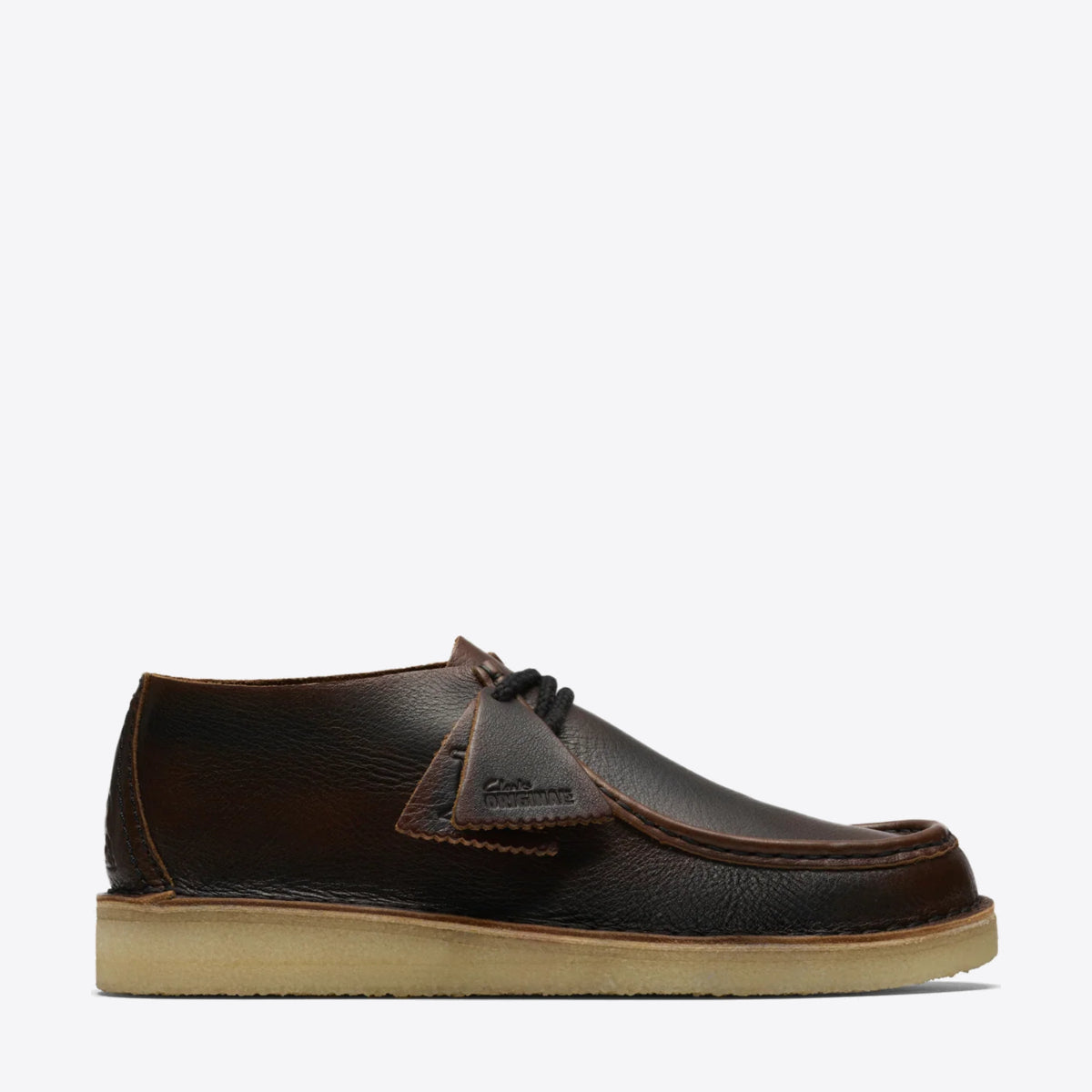 CLARKS Mens Desert Nomad Dark Tan Combi - Image 1