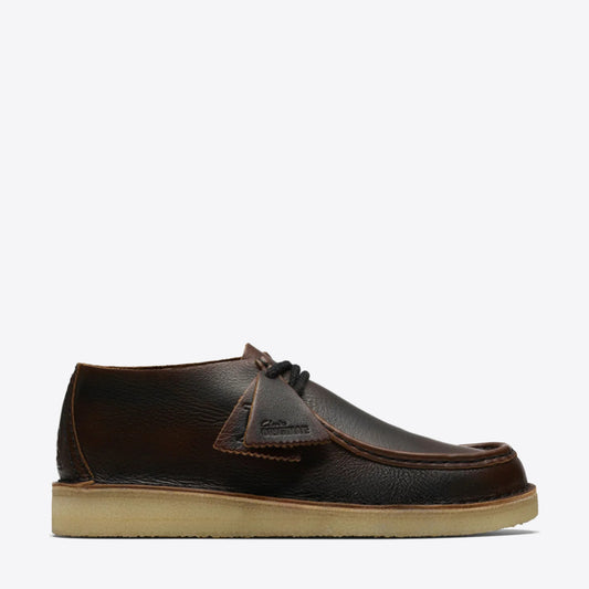 CLARKS Mens Desert Nomad Dark Tan Combi - Image 1