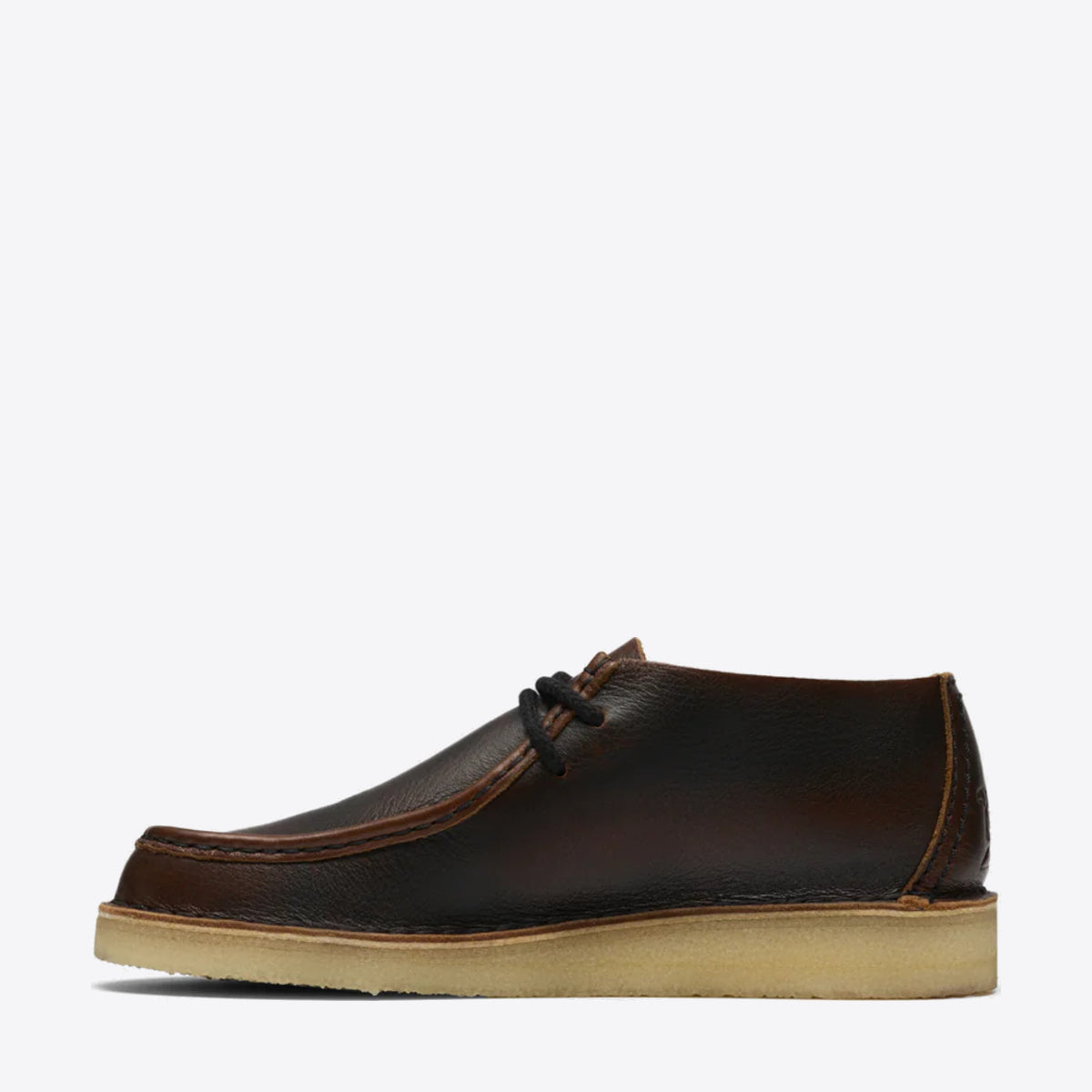CLARKS Mens Desert Nomad Dark Tan Combi - Image 3