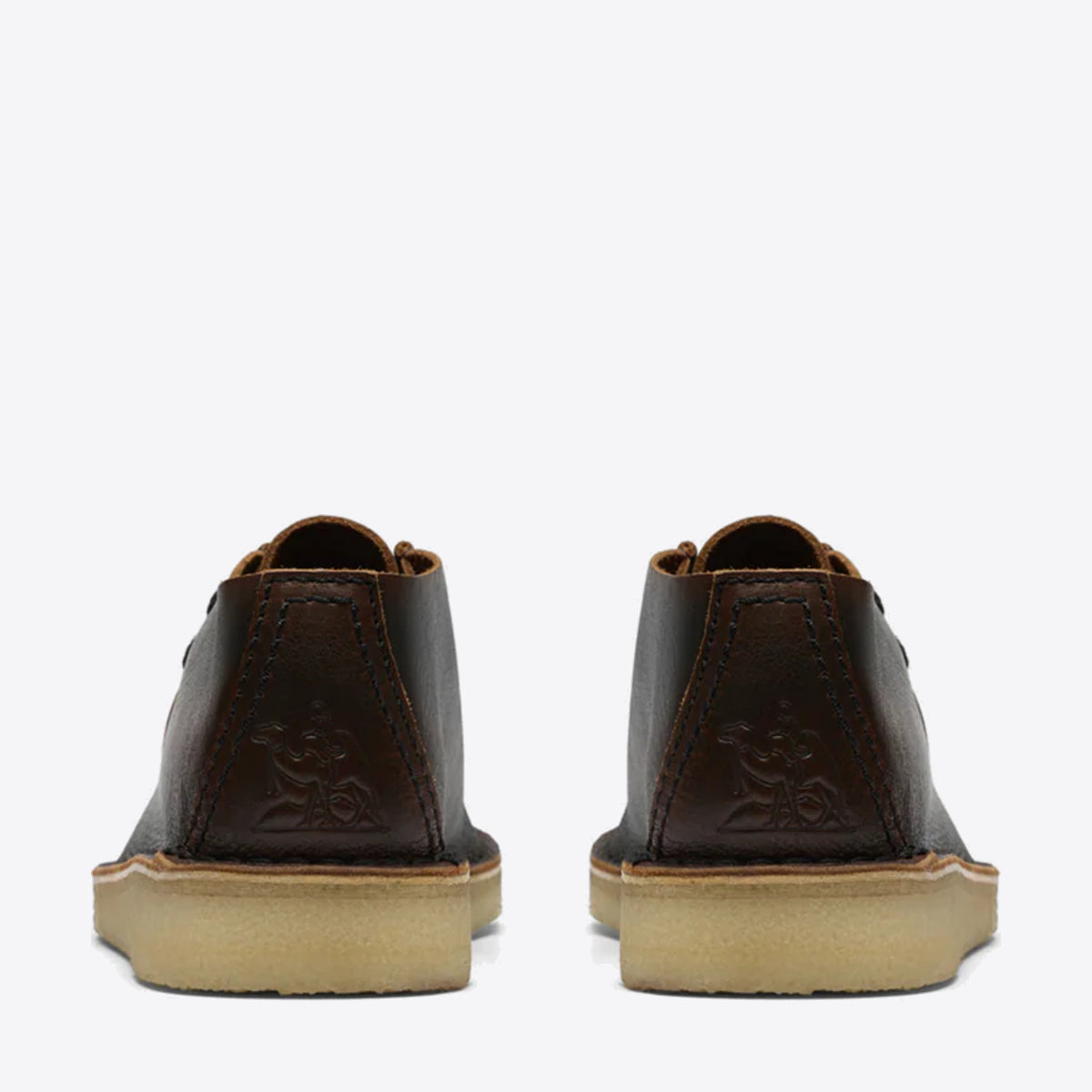 CLARKS Mens Desert Nomad Dark Tan Combi - Image 5