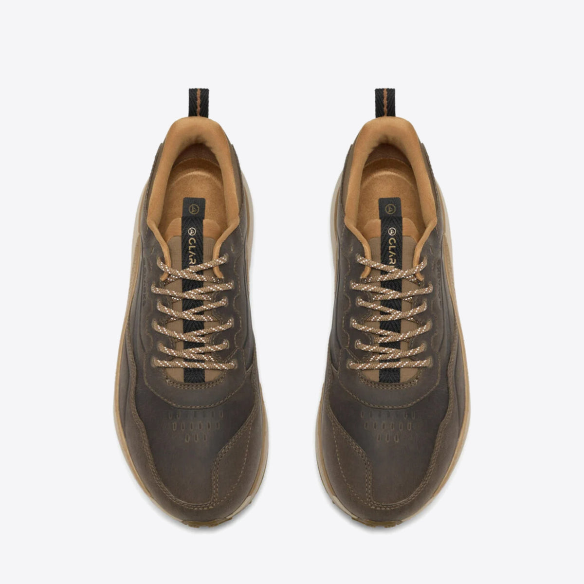 CLARKS Mens Pace Trail WP Dark Sand - Image 0
