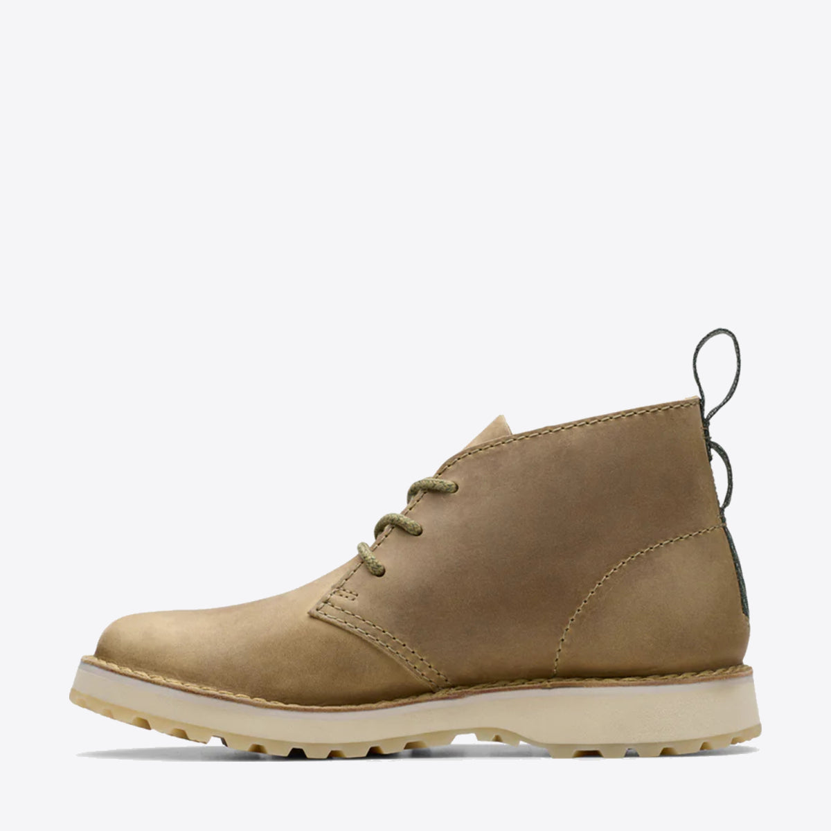 CLARKS Mens Solsbury DB Dark Sand Leather - Image 2