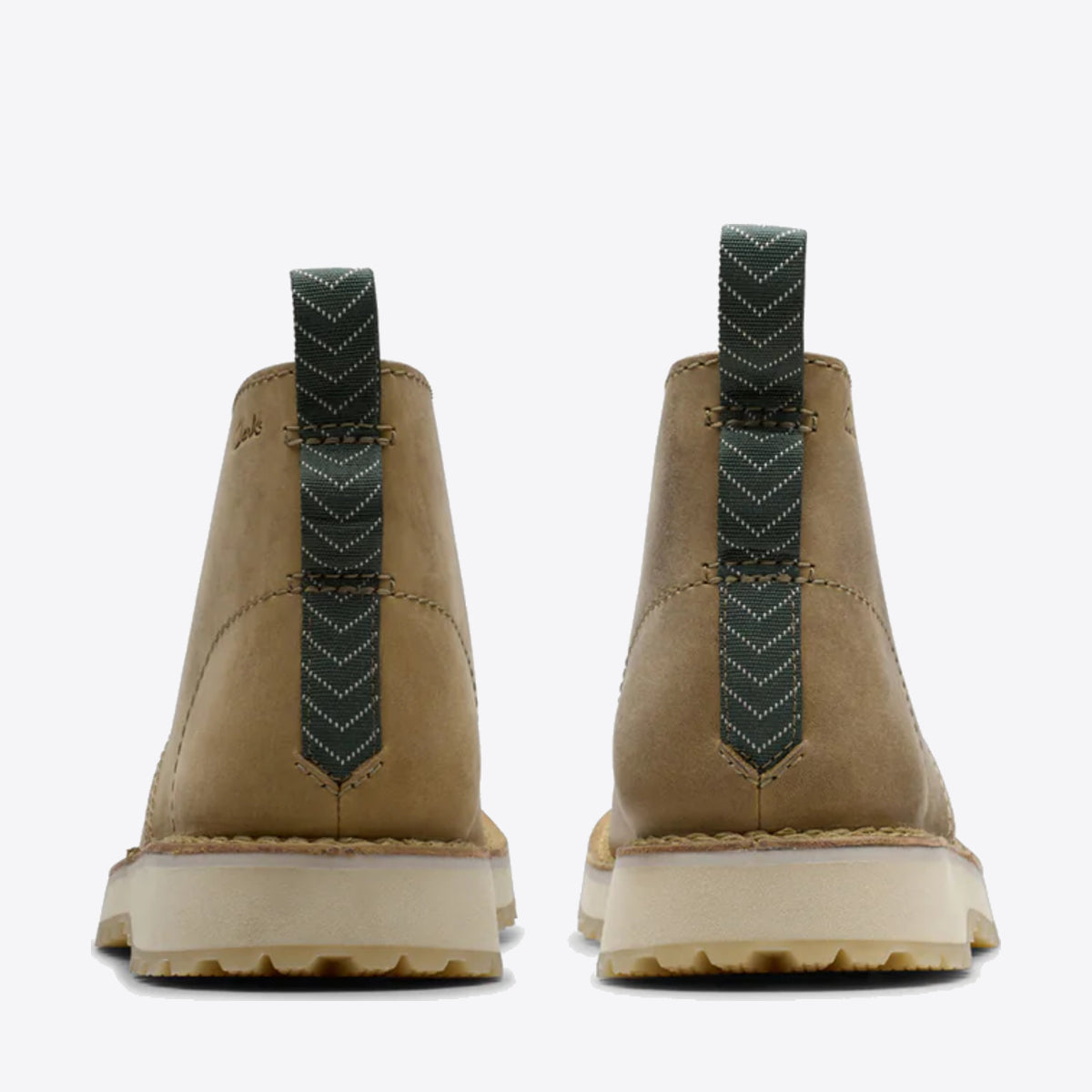 CLARKS Mens Solsbury DB Dark Sand Leather - Image 5