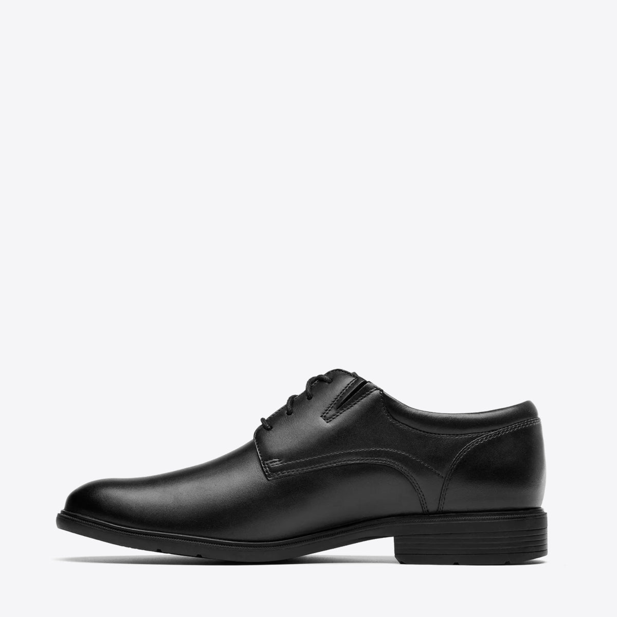 CLARKS Mens Steadwell Lace Black Leather - Image 0
