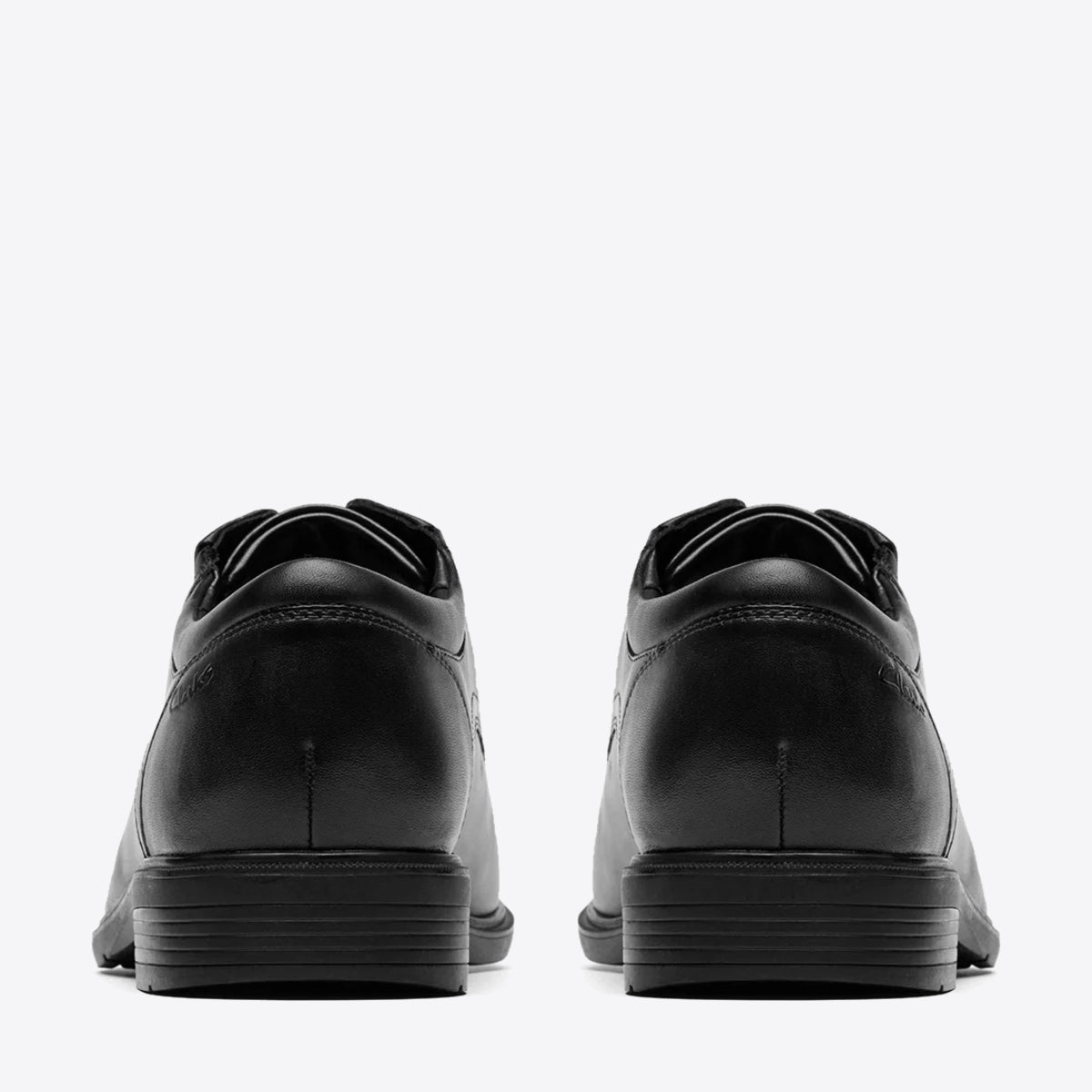 CLARKS Mens Steadwell Lace Black Leather - Image 0