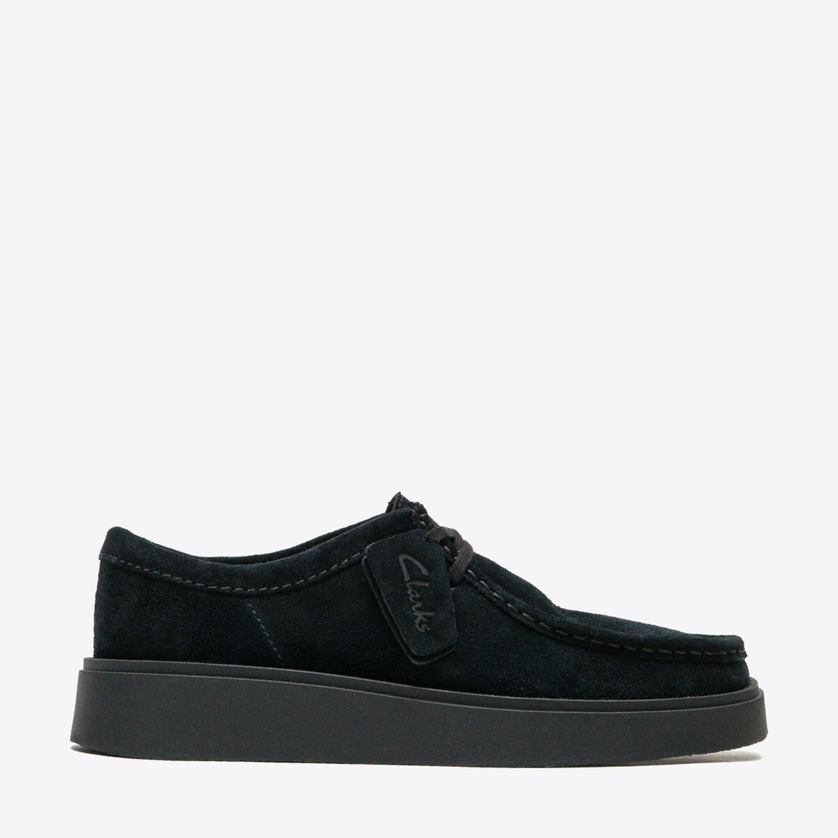 CLARKS Mens Torview Black Suede - Image 0