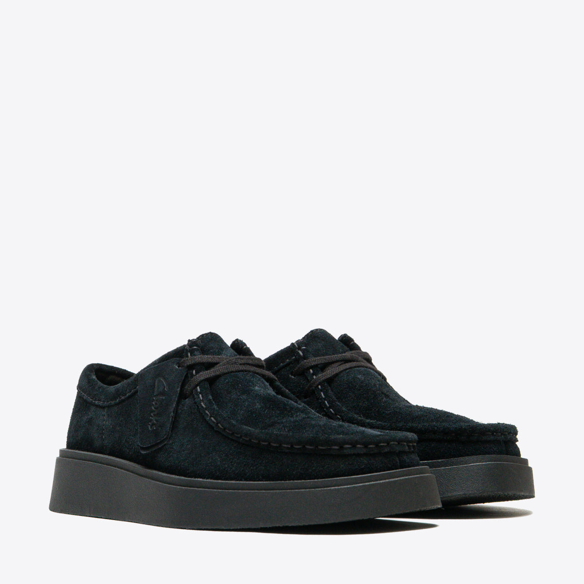 CLARKS Mens Torview Black Suede - Image 0