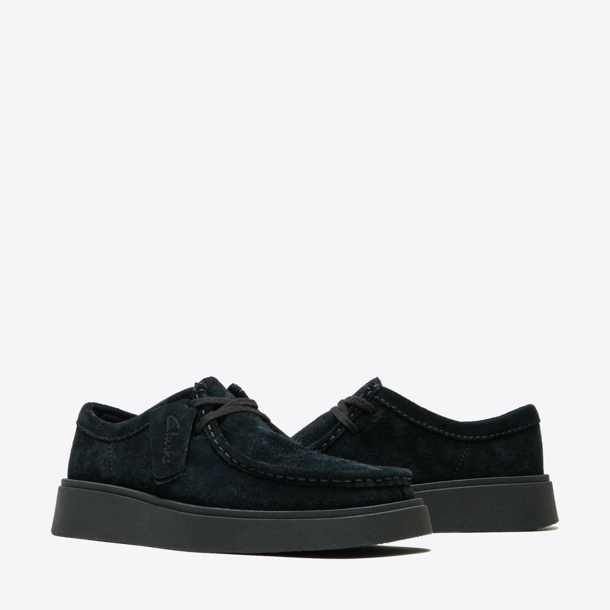 CLARKS Mens Torview Black Suede - Image 0