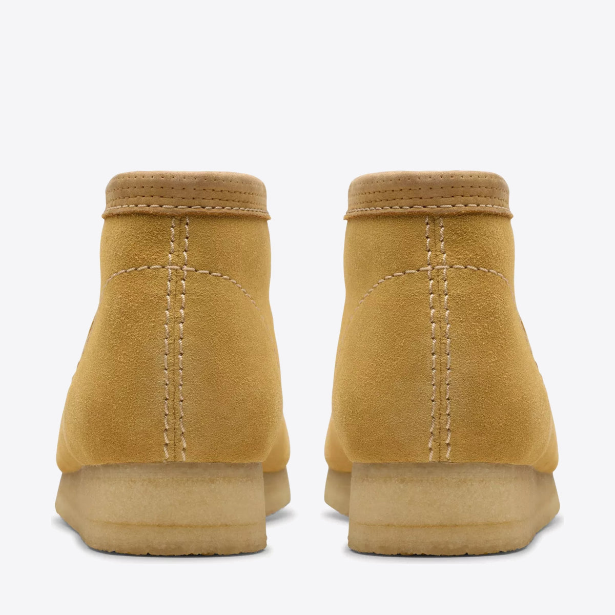 CLARKS Mens Wallabee Boot Suede Golden Tan Suede - Image 5