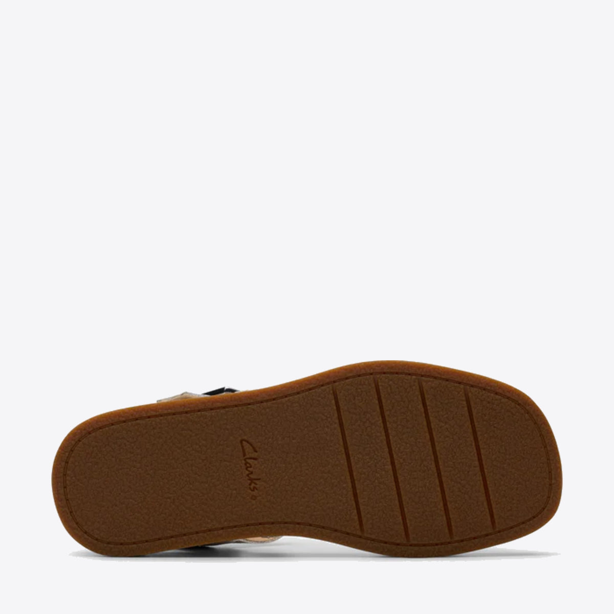 CLARKS Womens Alda Strap Silver Leather - Image 3