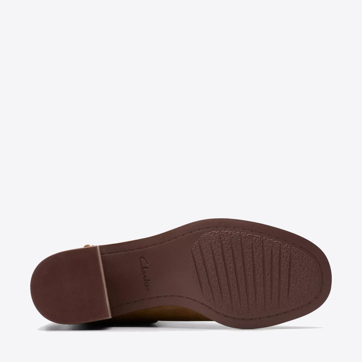 CLARKS Womens Chamberly Top Walnut Suede - Image 3
