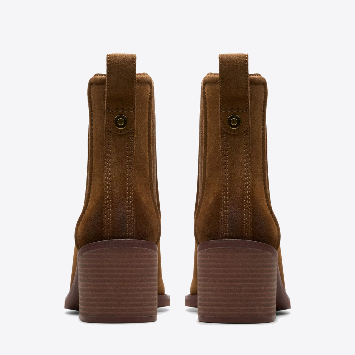 CLARKS Womens Chamberly Top Walnut Suede - Image 5