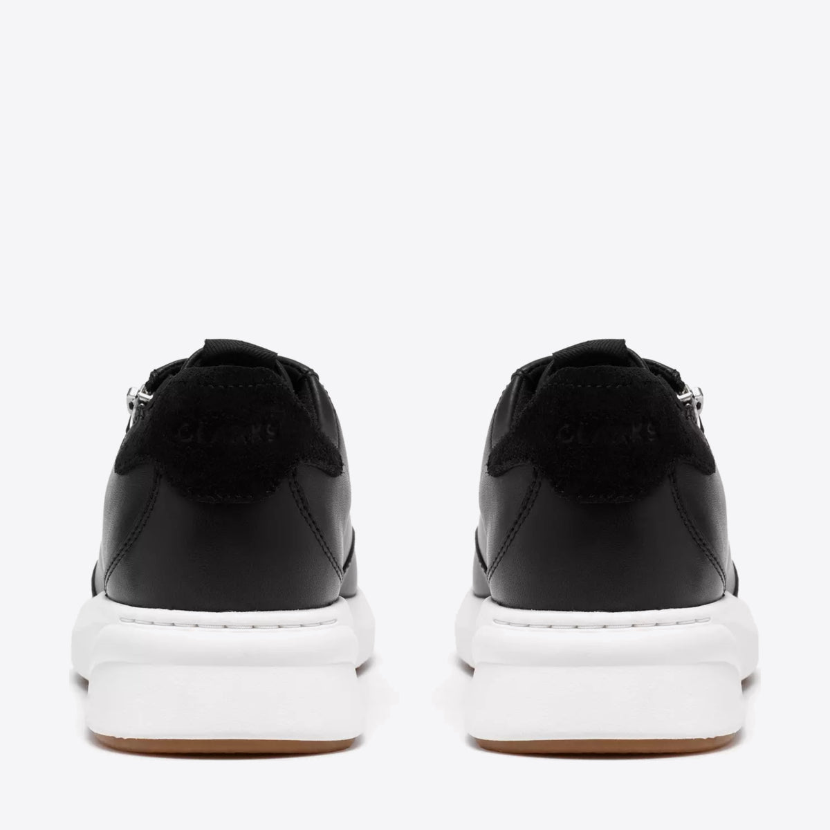 CLARKS Womens Code R Run Black Leather - Image 0
