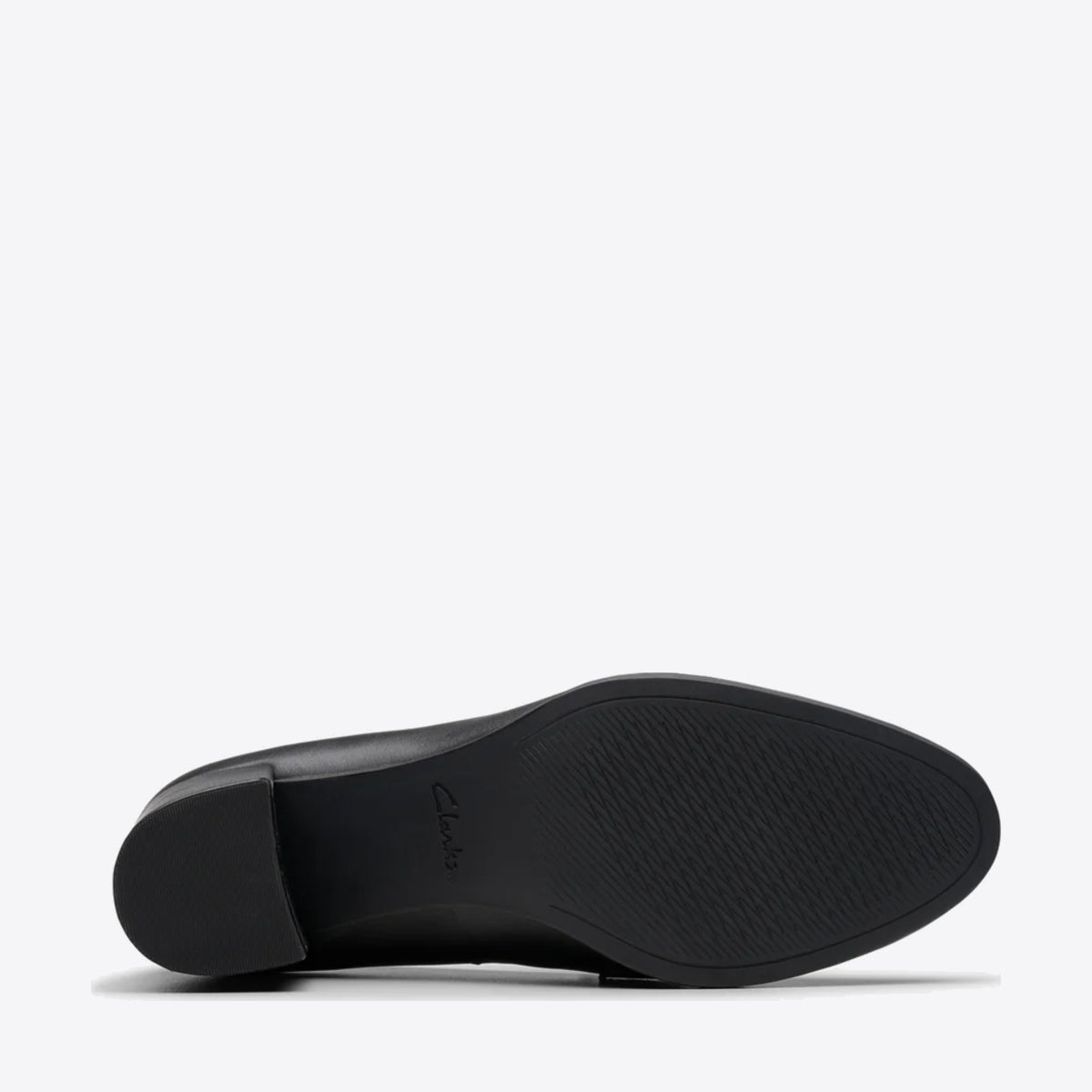 CLARKS Womens Freva 55 Edge Black Leather - Image 3