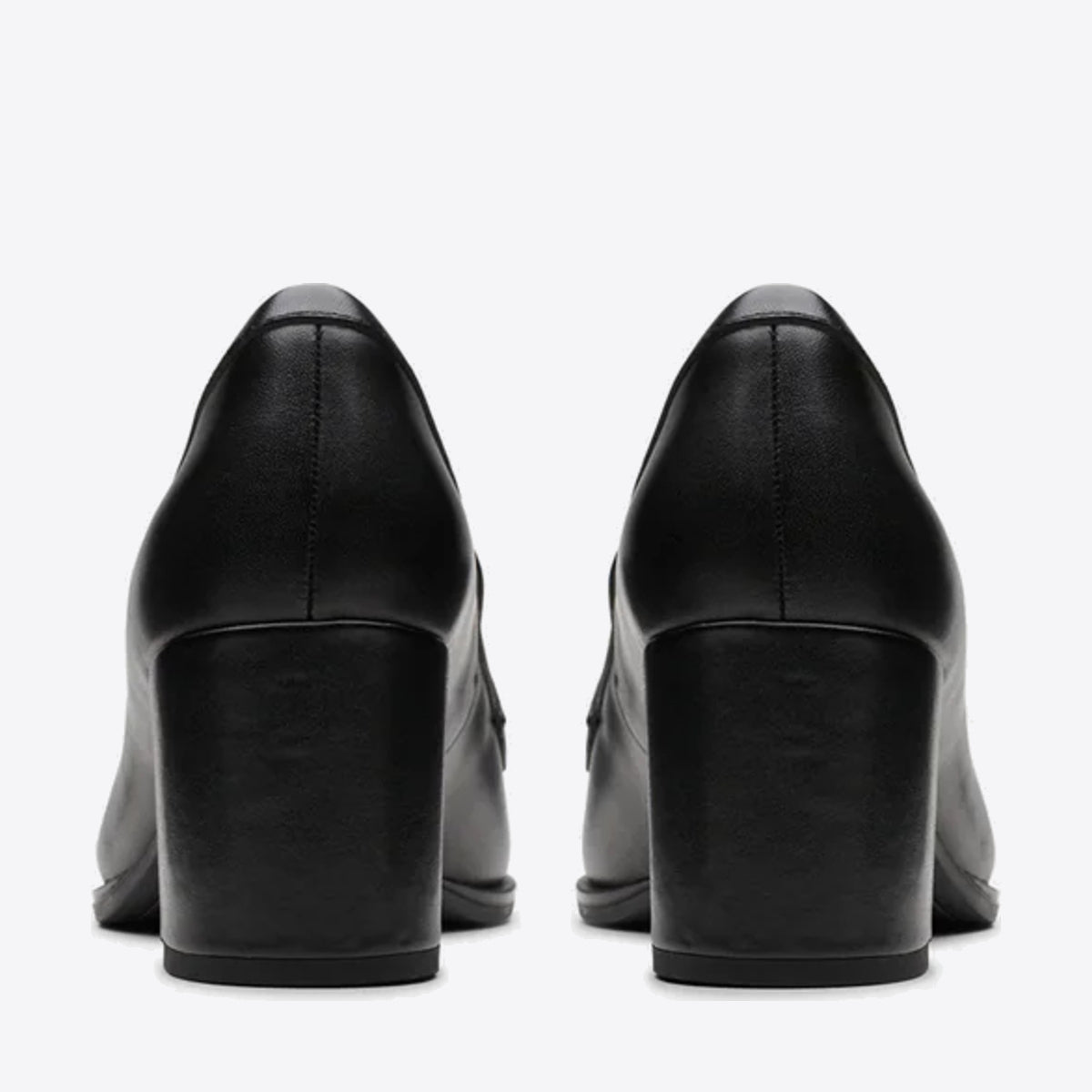 CLARKS Womens Freva 55 Edge Black Leather - Image 5