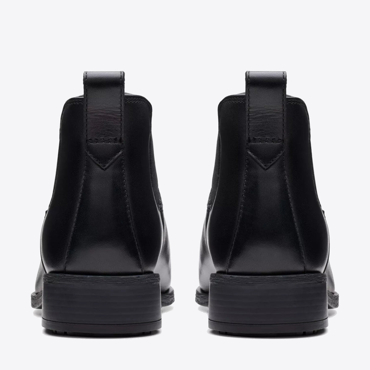 CLARKS Womens Havisham Top Black Leather - Image 5