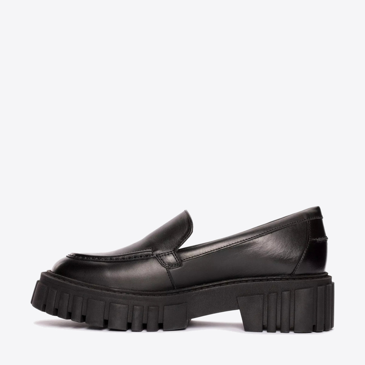 CLARKS Womens Page Loafer Black Leather - Image 2