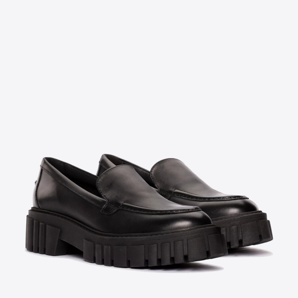 CLARKS Womens Page Loafer Black Leather - Image 4