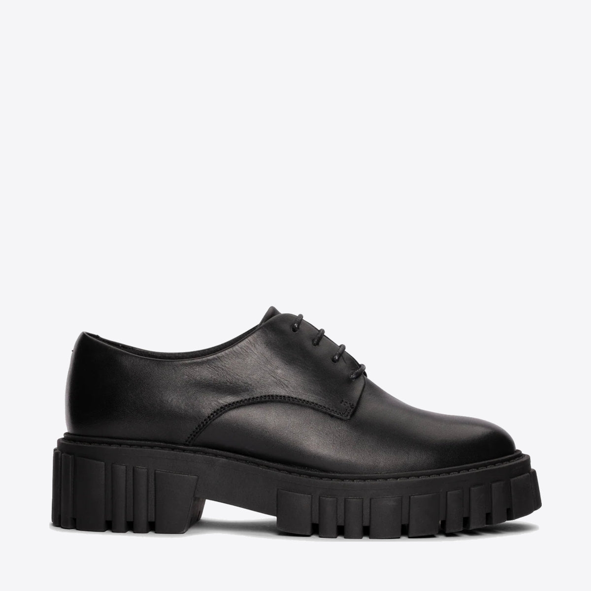 CLARKS Womens Page Walk Black Leather - Image 1