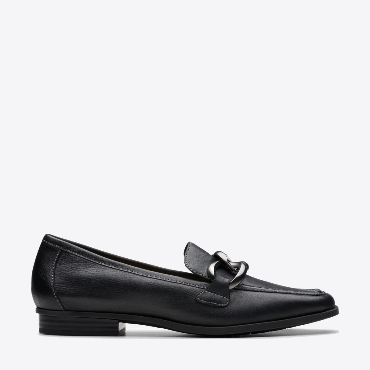 CLARKS Womens Sarafyna Iris Black Soft Leather - Image 1