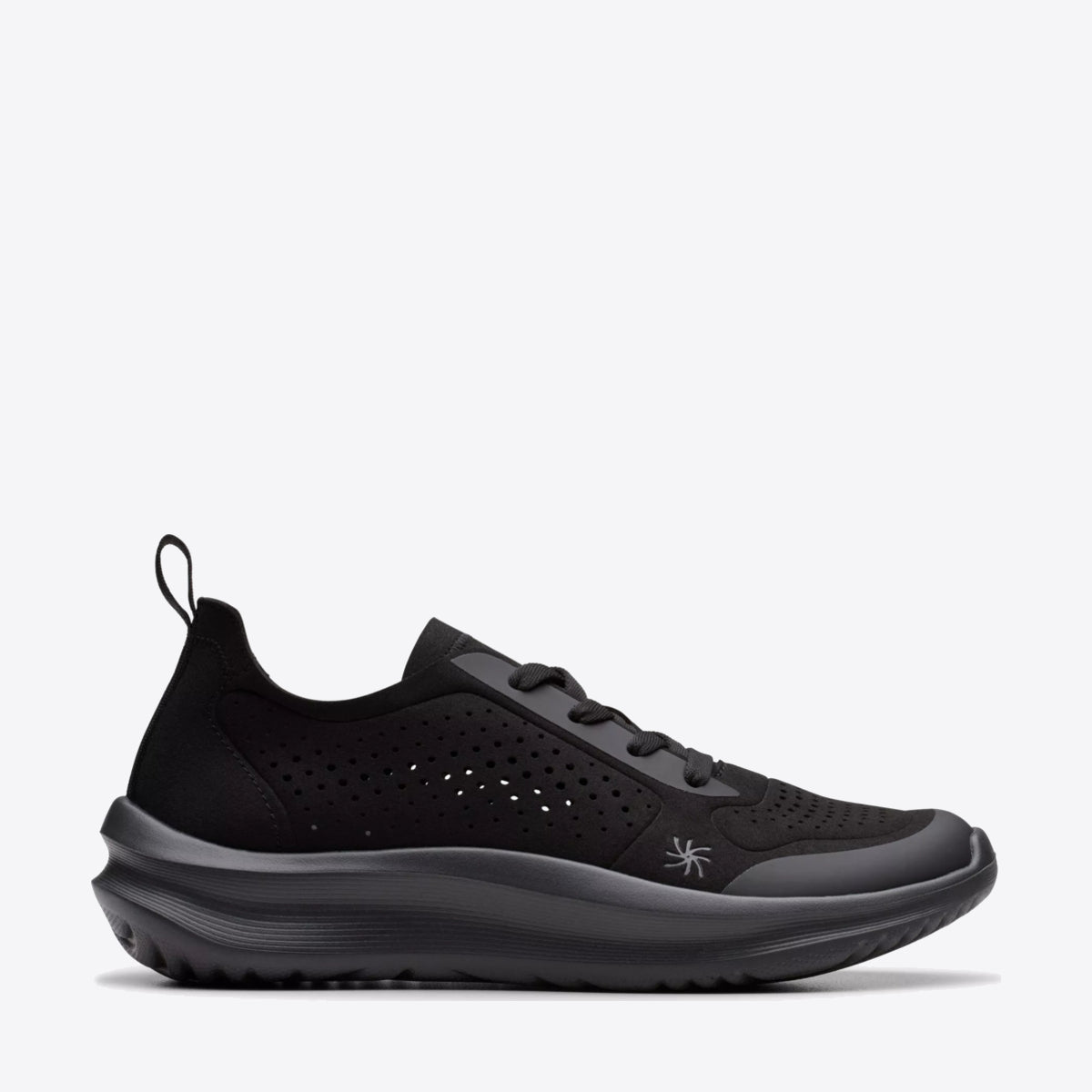 CLARKS Womens Solevana Tie Black - Image 1