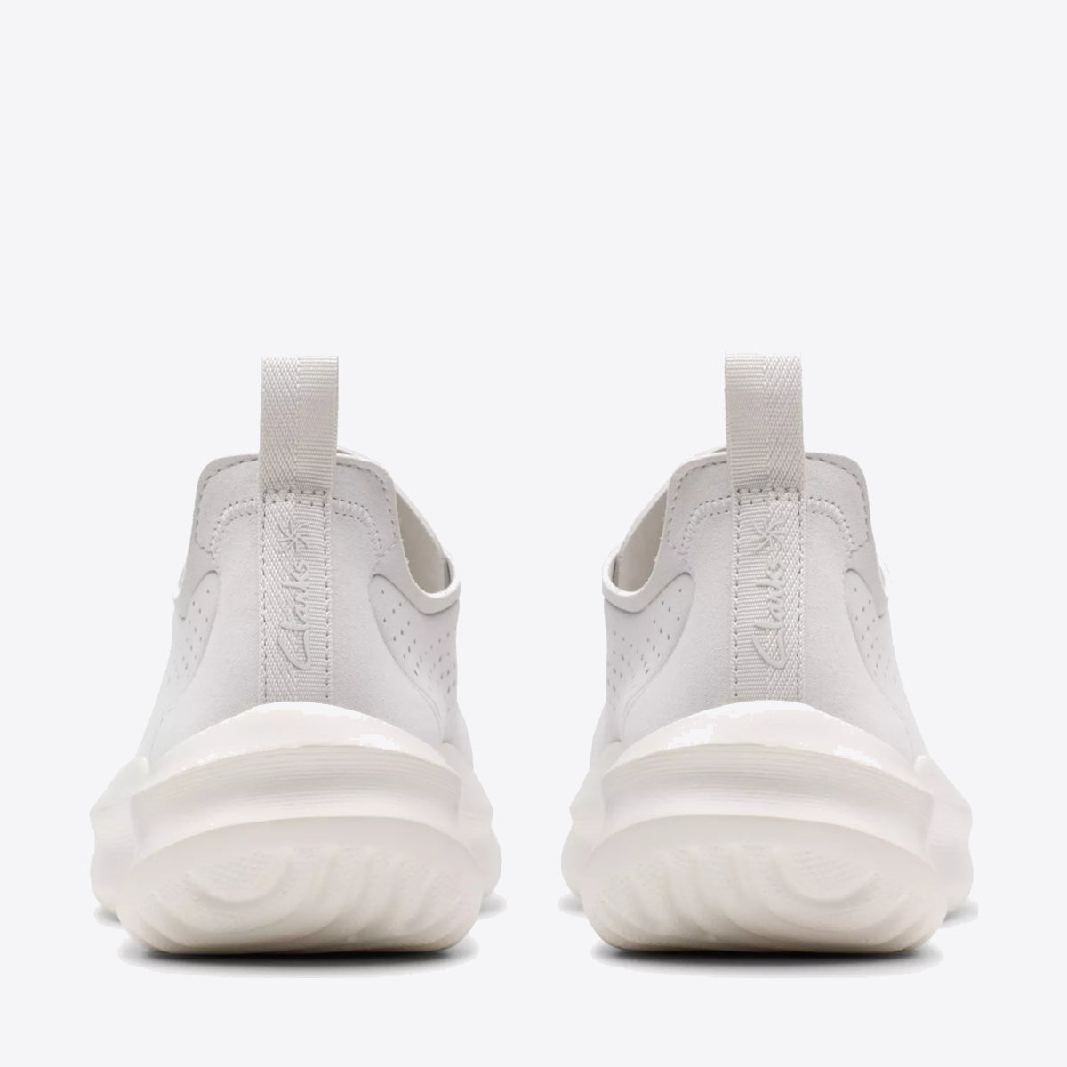 CLARKS Womens Solevana Tie Off White - Image 5