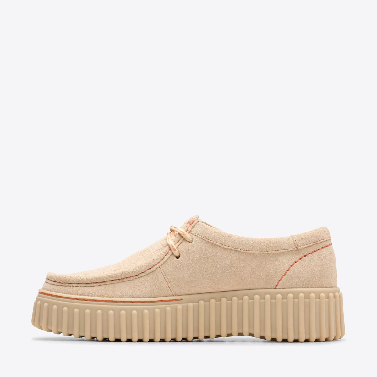 CLARKS Womens Torhill Bee Ecru Suede - Image 2