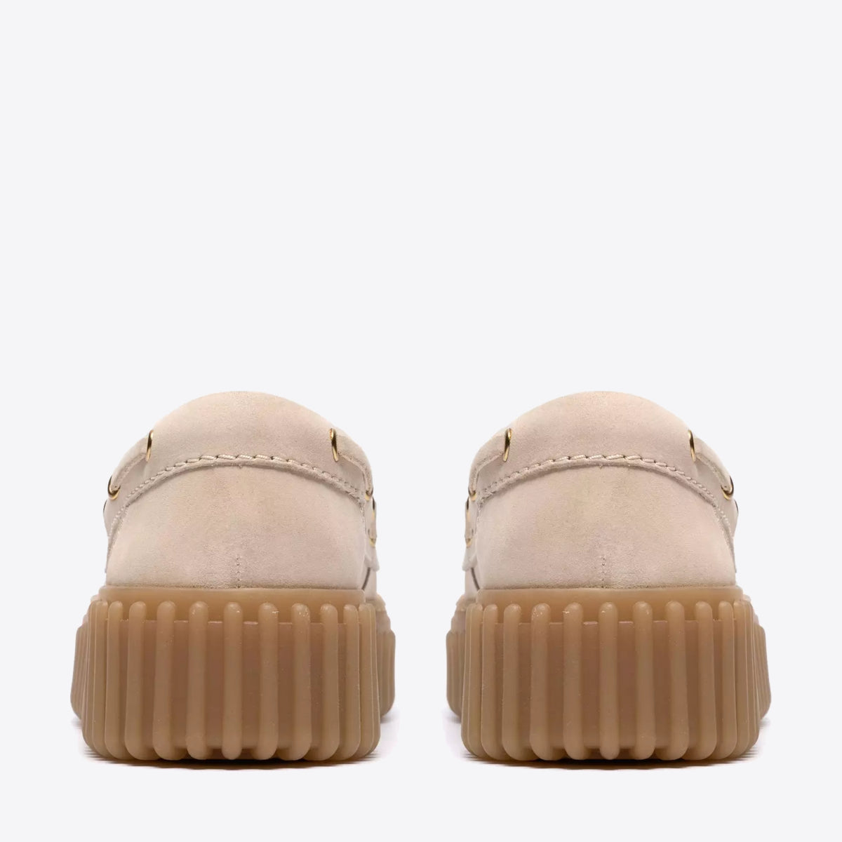 CLARKS Womens Torhill Boat Cream Nubuck - Image 0